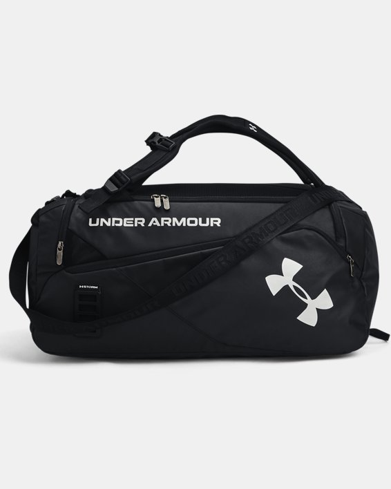 Unisex UA Contain Duo Medium Duffle, Black, pdpMainDesktop image number 0